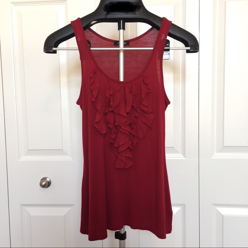 Express ruffle tank top